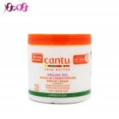 کرم ترمیم کننده موی فر روغن آرگان کنتو cantu (بعد از حمام)