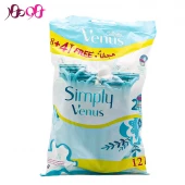 خودتراش زنانه ژیلت مدل Simply Venus (پک 12 عددی)