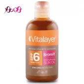 روغن آفتاب برنزه کننده اکلیلی SPF6 برن ویت ویتالیر 250 میل