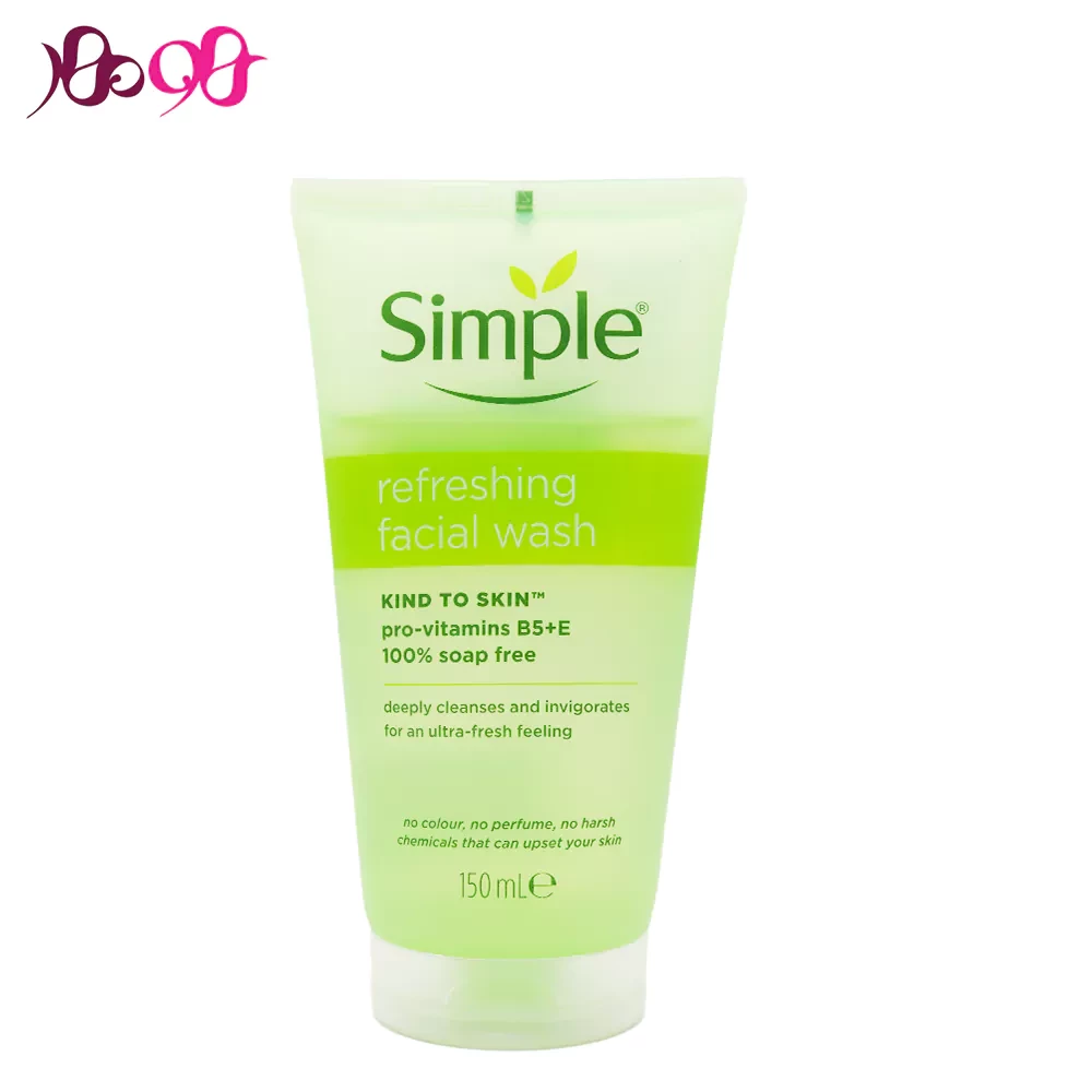 ژل-شستشوی-بدون-صابون-صورت-پوست-حساس-سيمپل-simple-150ml
