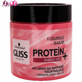 ماسک مو پروتئینه گلیس صورتی 4 کاره حاوی روغن باباسو 400 میل برای موهای رنگ شده - GLISS