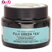 اسکراب سر عصاره چای fuji green tea سبز بادی شاپ 240 میل - BODY SHOP