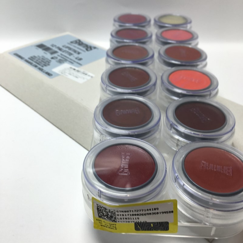 پالت12 رنگ رژ لب ( لیپ استیک ) LB گریماس محصولات - GRIMAS