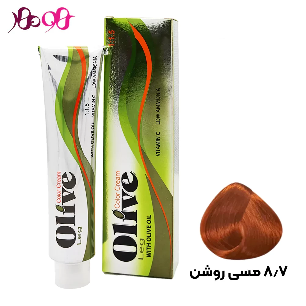 رنگ-مو-8-7-الیو-olive