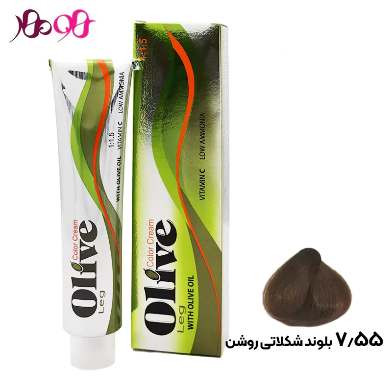 رنگ-مو-7-55-الیو-olive
