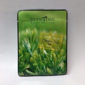ماسک صورت ورقی برگرفته از چای سبز - PURE TREE