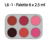 پالت 6 رنگ رژ لب ( لیپ استیک ) گریماس محصولات - GRIMAS