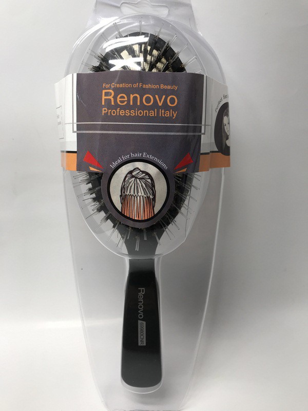 برس تخت مشکی مخصوص موهای اکستنشن شده رنوو - Renovo