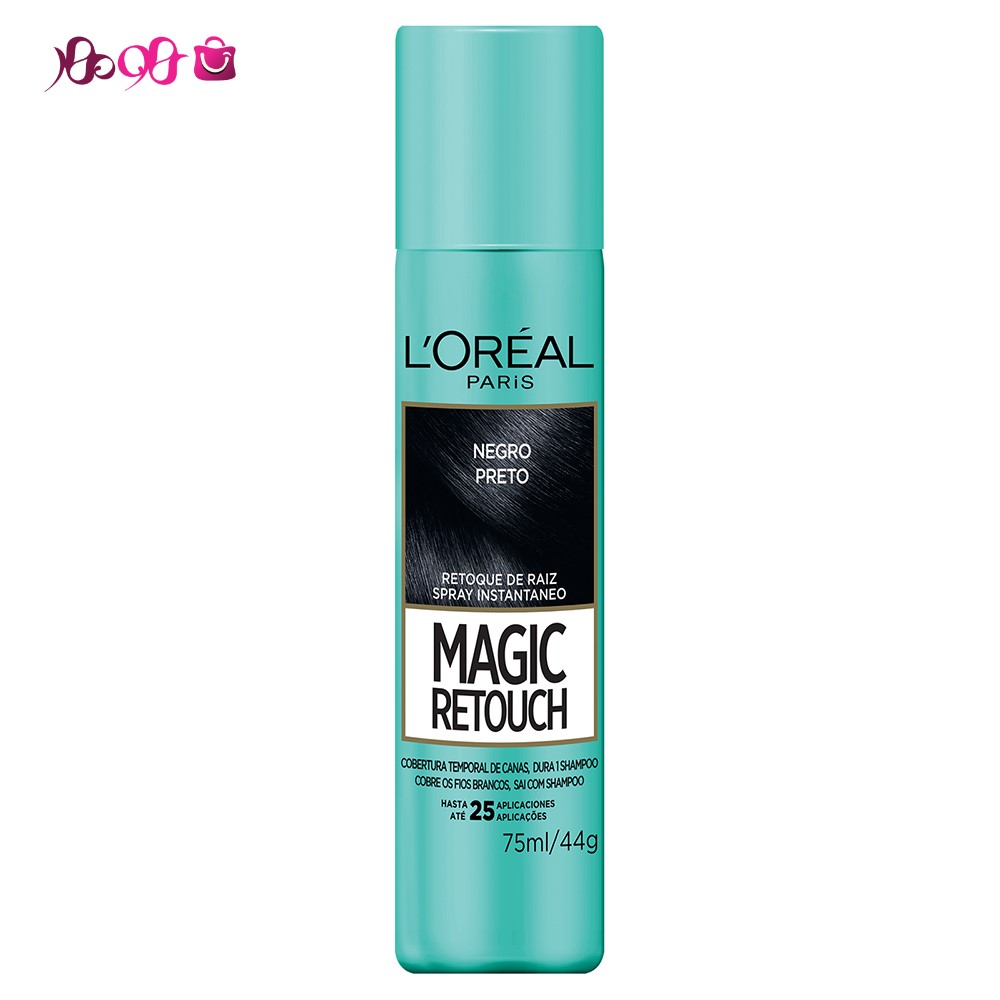 اسپری-رنگ-مو-مشکی-متوسط-مجیک-ریتاچ-لورال-loreal