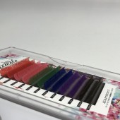 مژه اکستنشن رنگی بیوتی همولا HEMOLA - 12MM