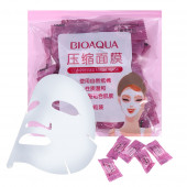 قرص ماسک صورت فشرده یکبار مصرف بسته 100 عددی بیوآکوا - Bioaqua