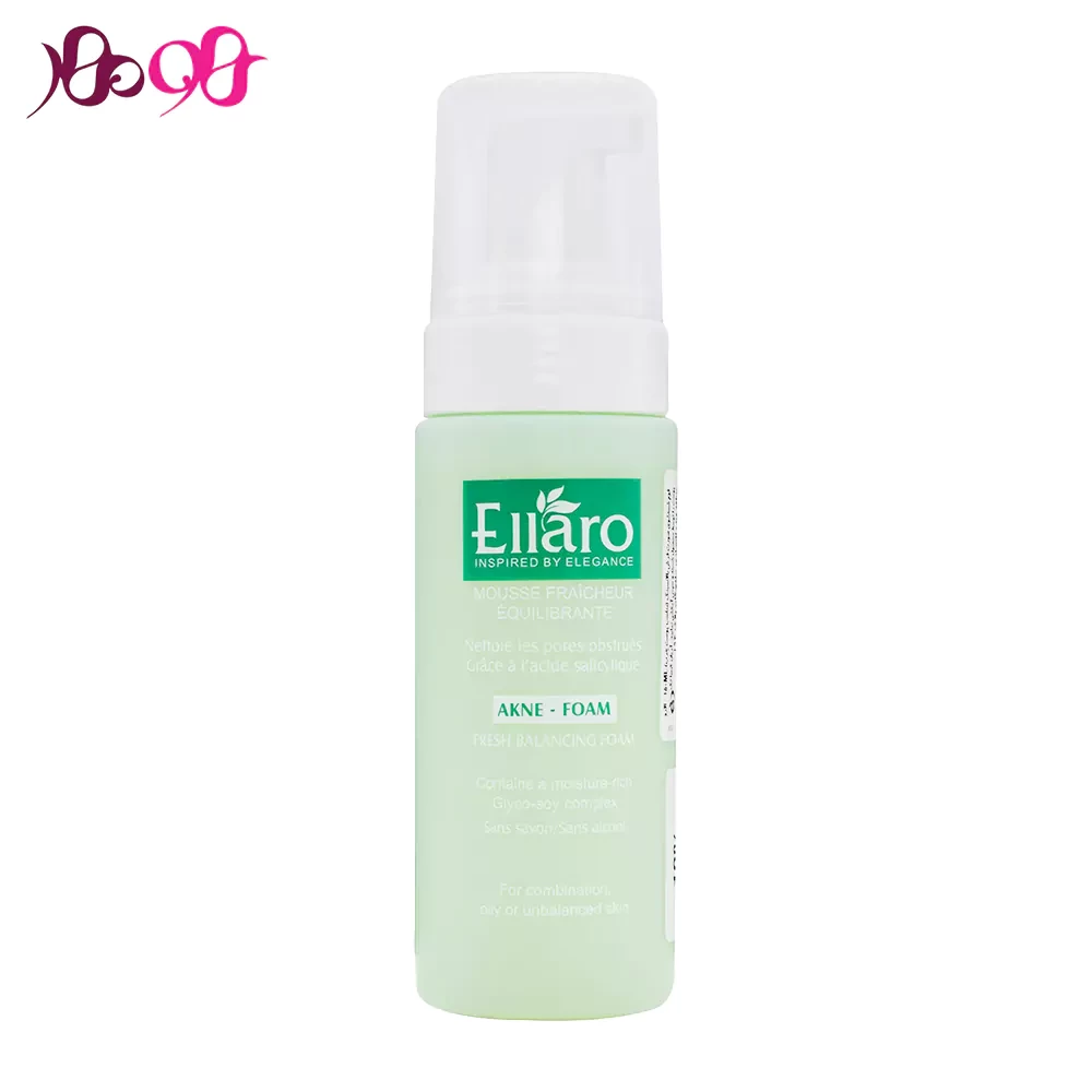 فوم-شست-و-شوی-صورت-فرش-بالانسینگ-الارو-200ml-محصولات-ellaro