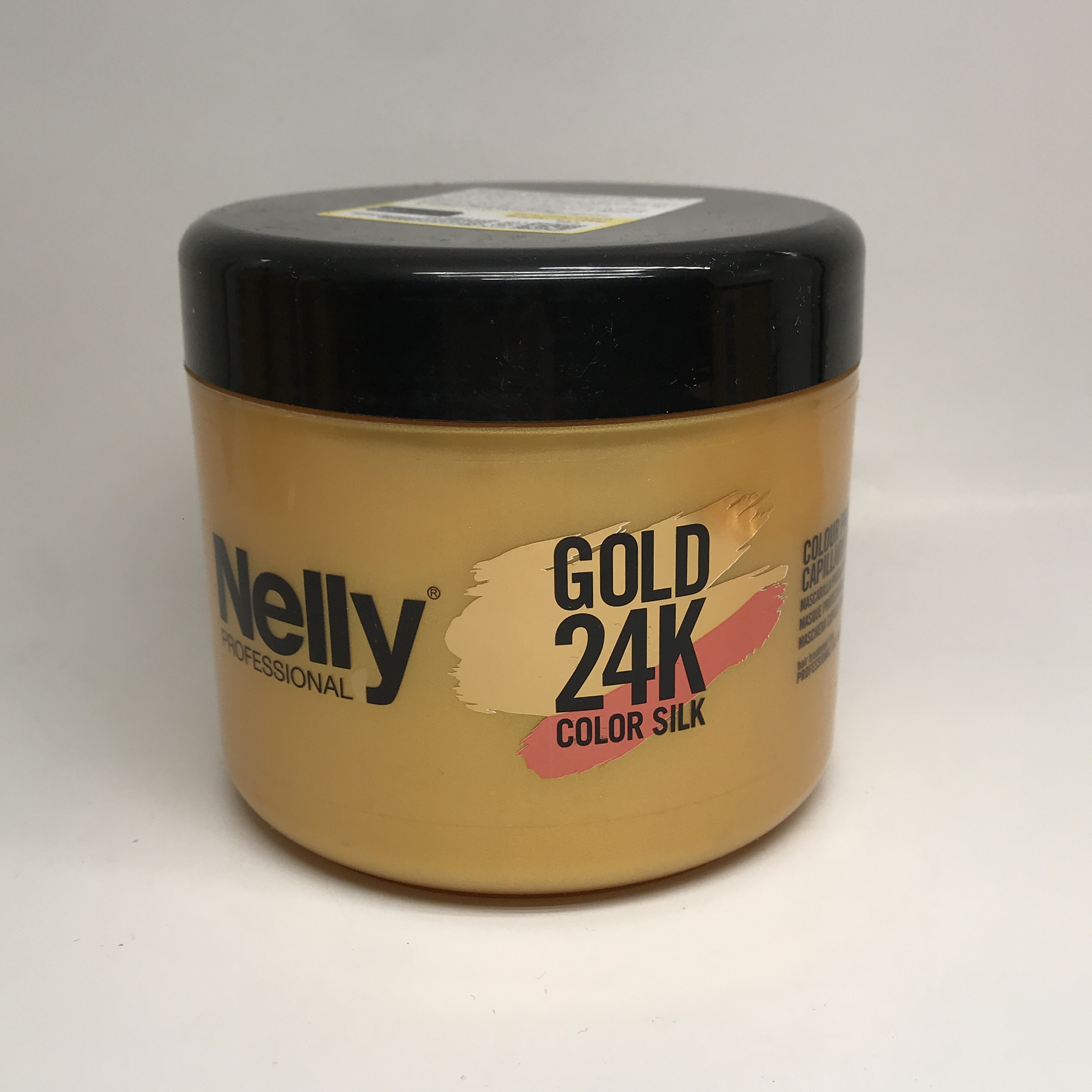 ماسک تثبیت کننده و تقویتی موهای رنگ شده طلا 24 عیار حجم 500 میل نلی - Nelly