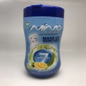 دستمال مرطوب پاک کننده آرایش کمر باریک نینو حاوی بسته 70 عددی - NINO