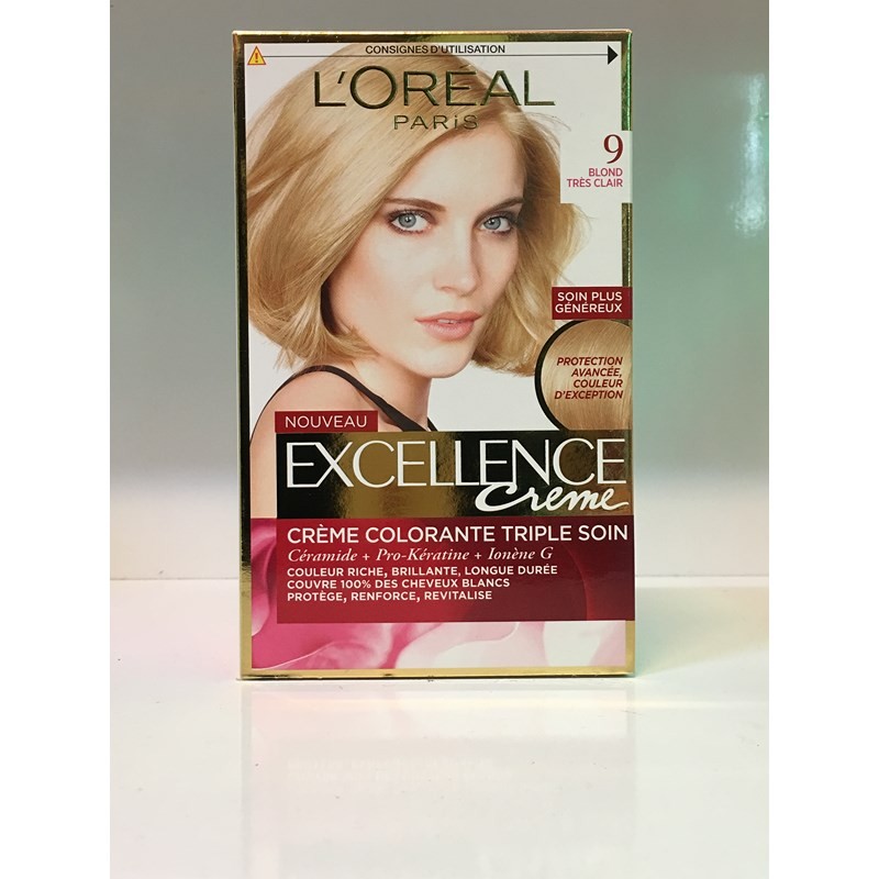 کیت رنگ مو اکسلانس بلوند روشن شماره 9 لورال محصولات - LOREAL