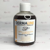 محلول روشن کننده پوست درمالاین حجم 250 میل -DERMALINE
