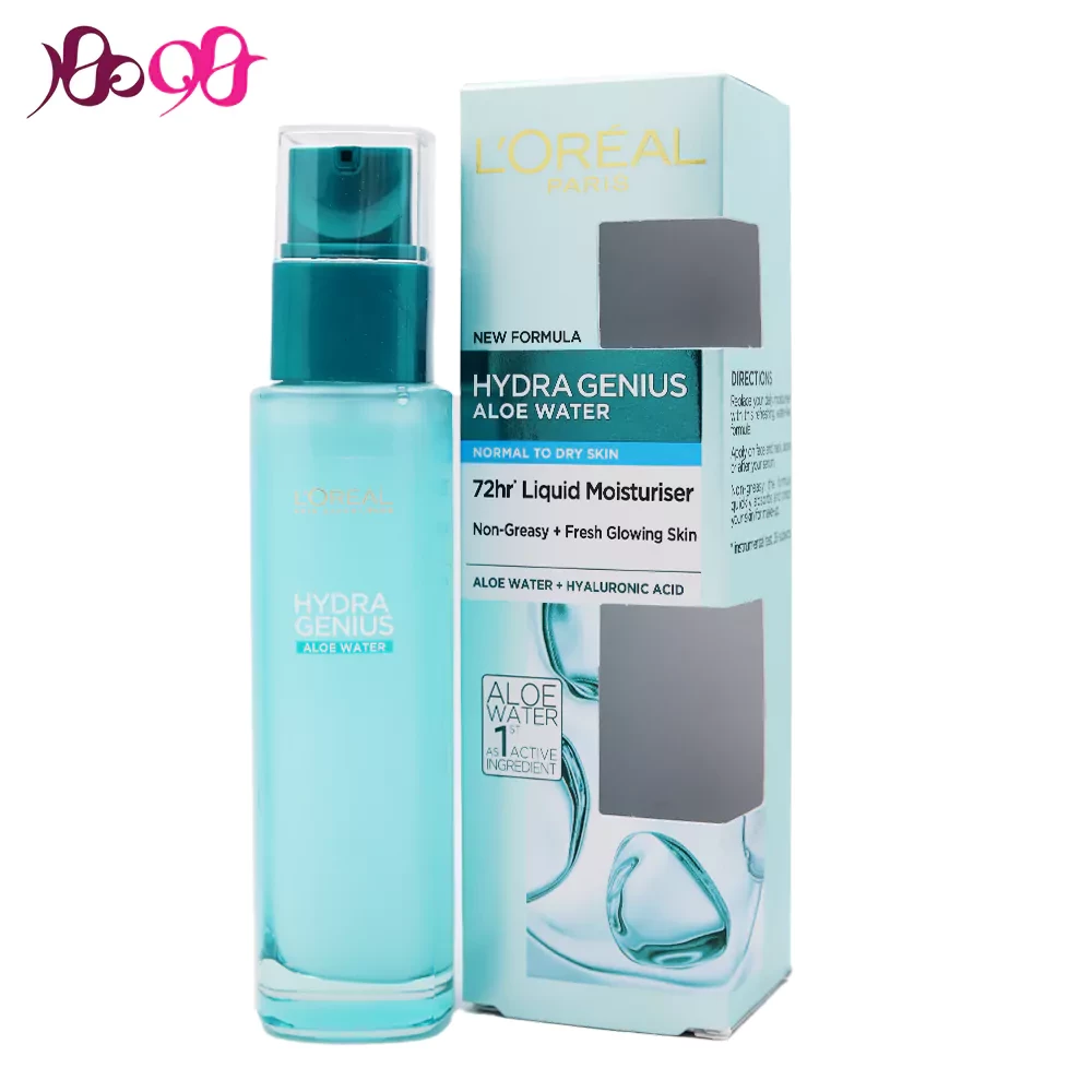 آبرسان-هیدرا-جینیوس-آلوئه-ورا-لورال-برای-پوست-نرمال-تا-خشک-حجم-70-میل-loreal