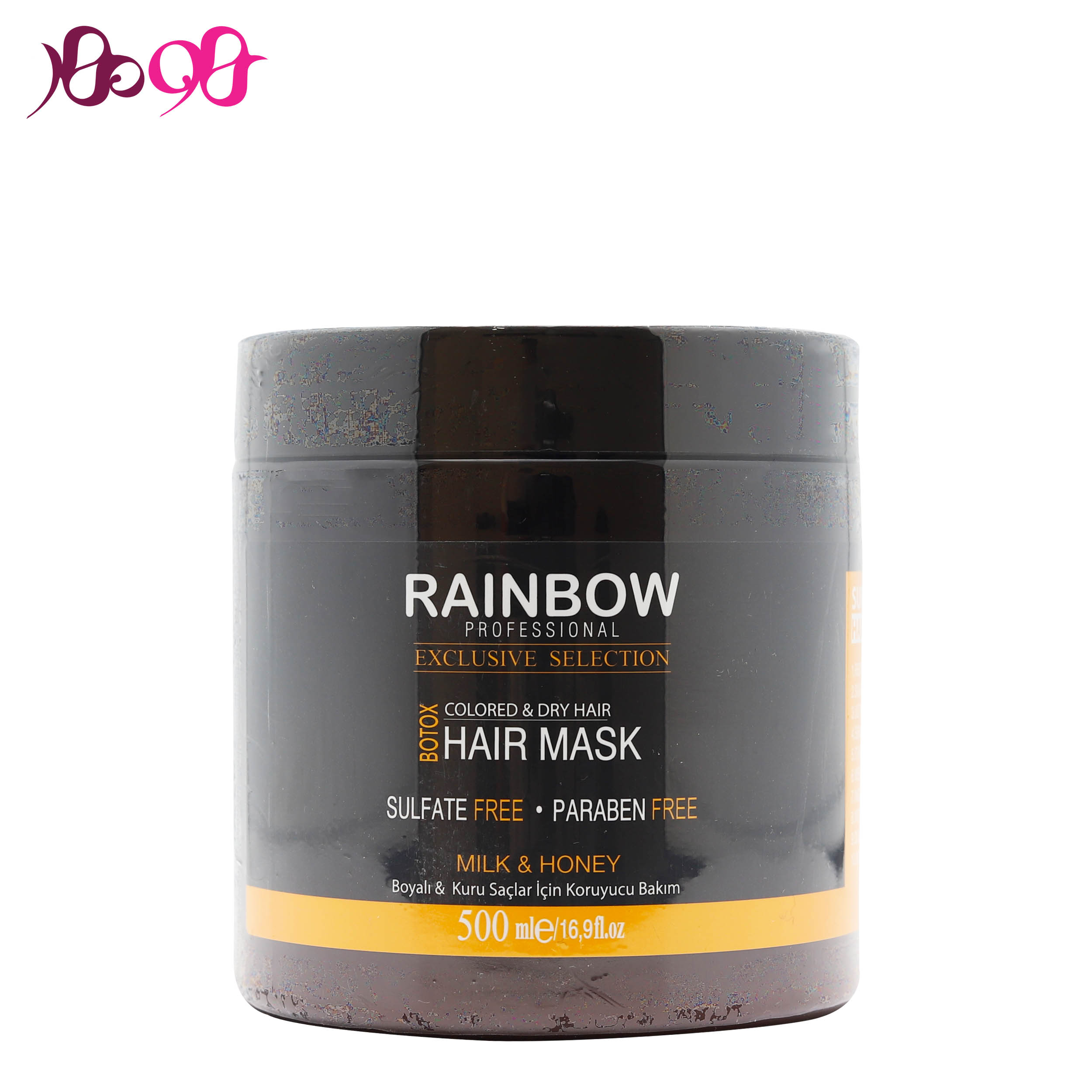 ماسک-مو-فاقد-سولفات-رینبو-حاوی-شیر-و-عسل-حجم-500-میل-rainbow