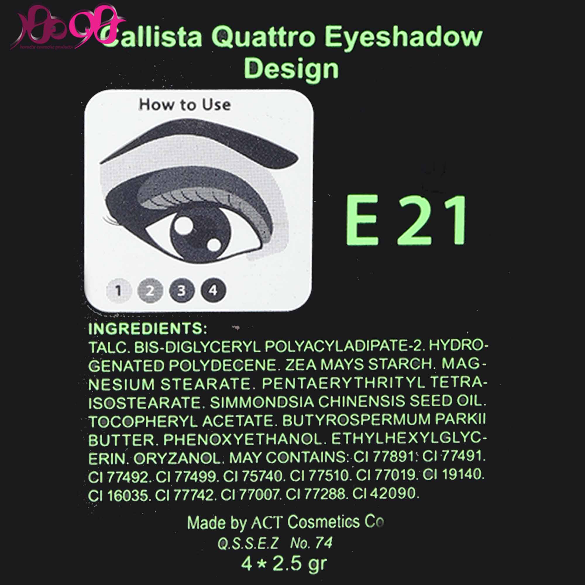 سایه-چشم-کالیستا-مدل-eyeshadow-design-e21-حجم-4-گرم-calista