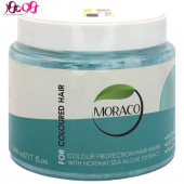 ماسک مو بدون سولفات موراکو مناسب موهای رنگ شده 500 میل - MORACO