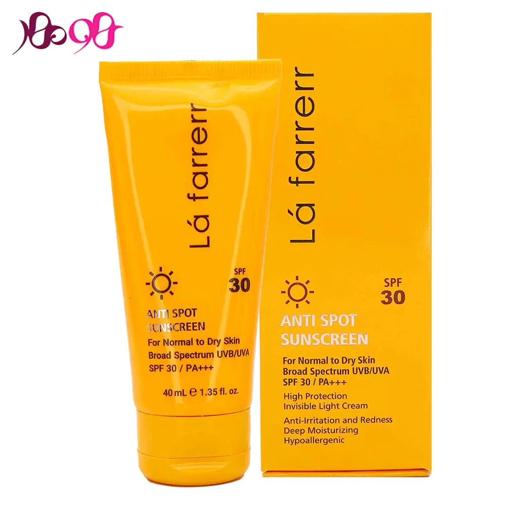 کرم-ضد-آفتاب-پوست-خشک-لافارر-(بی-رنگ-ضد-لک-مخصوص-SPF30)