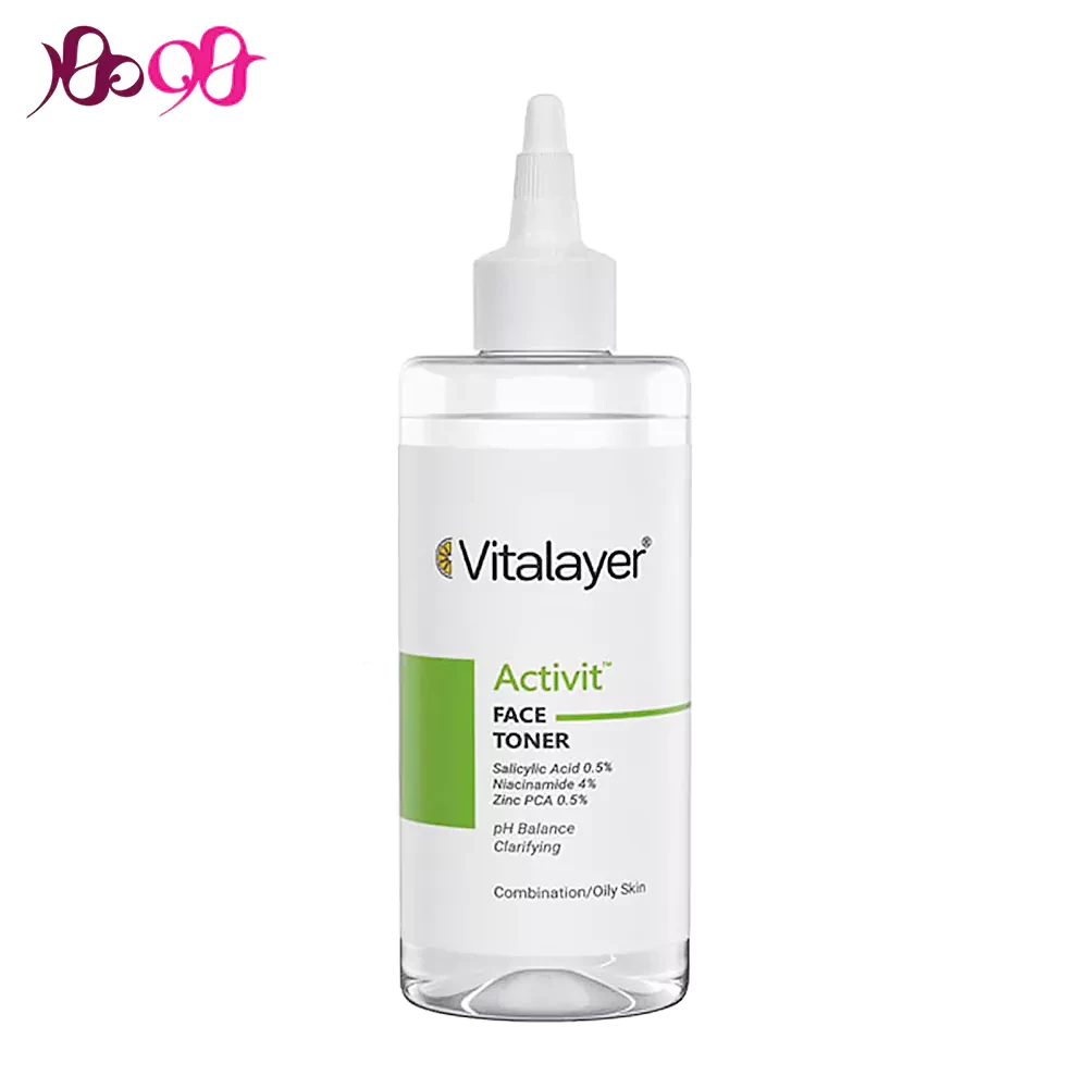 تونر-صورت-ویتالیر-پوست-چرب-مختلط-اکتی-ویت-vitalayer