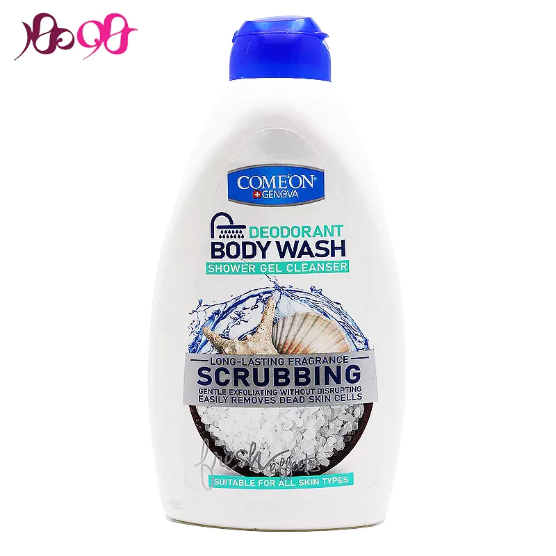 شامپو-بدن-کامان-مدل-scrubbing-حجم-510-میل-comeon شامپو-بدن-کامان-مدل-scrubbing-حجم-510-میل-comeon