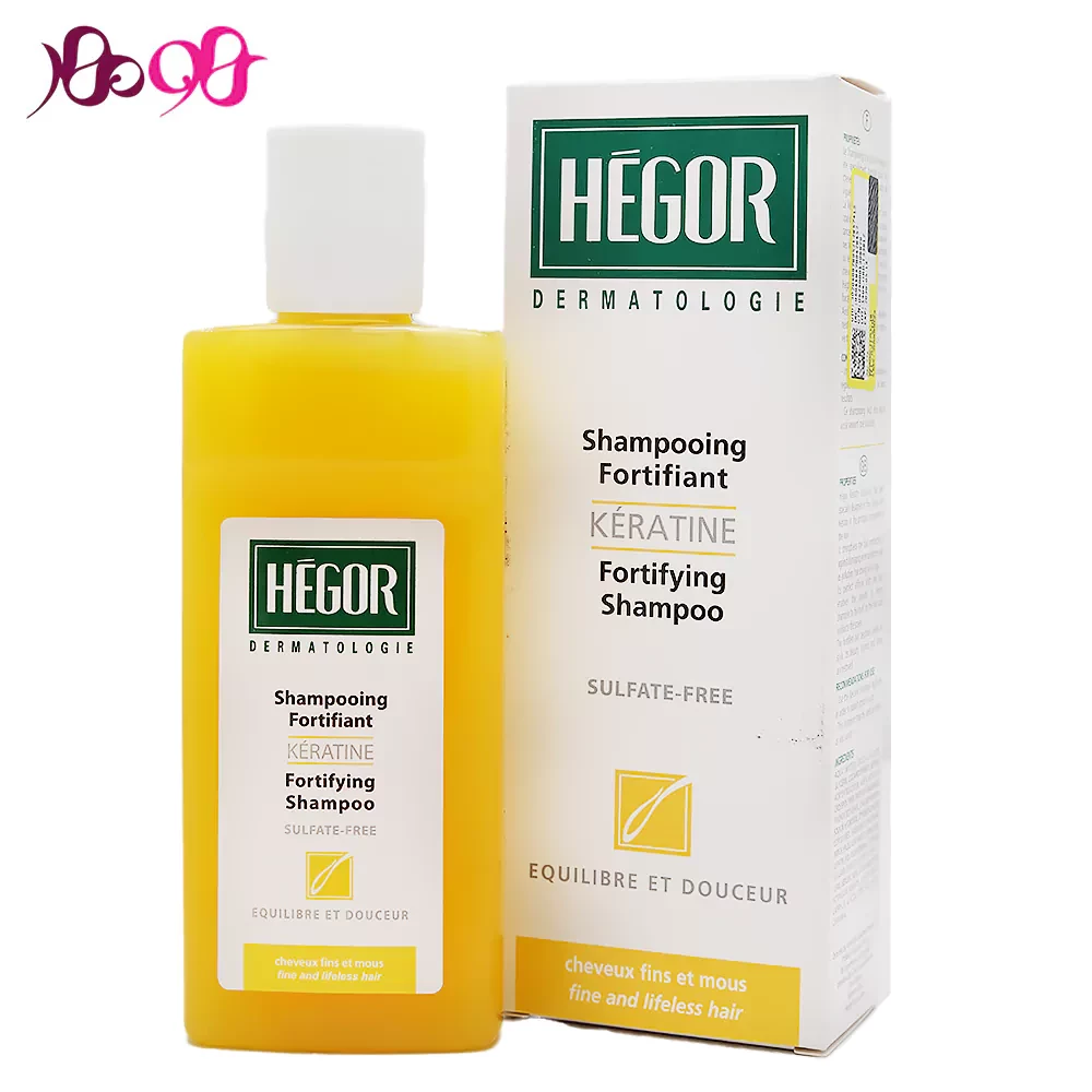 شامپو-تقویت-کننده-کراتین-مناسب-موهای-نازک،-شکننده-و-آسیب-دیده-هگور-HEGOR