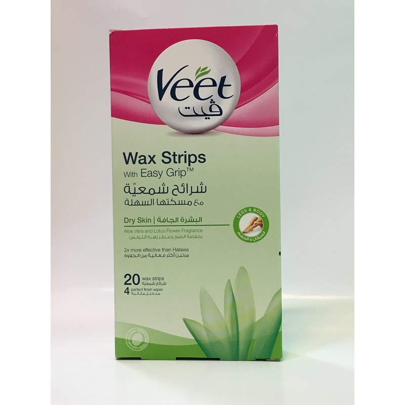 نوار موبر مخصوص پوست های خشک با دستمال مرطوب ویت محصولات - Veet