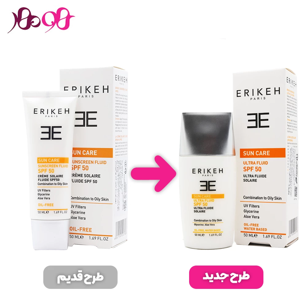 ضد-آفتاب-فلوییدی-بی-رنگ-اریکه-برای-پوست-های-چرب-و-مختلط-(فاقد-چربی)